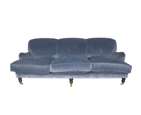 Modern A large grey three seater sofa  Dimensions: 32 in. (H) x 85 in. (W) x 41 in. (D) 