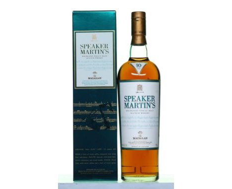 The Macallan 10 Year Old, Speaker Martin's Whisky   Limited Edition In presentation box   1x70cl      This rare Macallan was 
