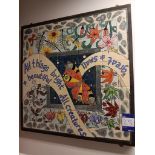 “All Things Bright & Beautiful, All Creatures Great & Small” tiled artwork