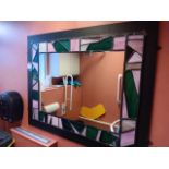 Stained glass mirror