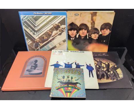 The Beatles and related vinyl; Help! PMC 1255 XEX549-2; Beatles For Sale PMC 1240 XEX 503-3N; The Beatles 1967-1970 