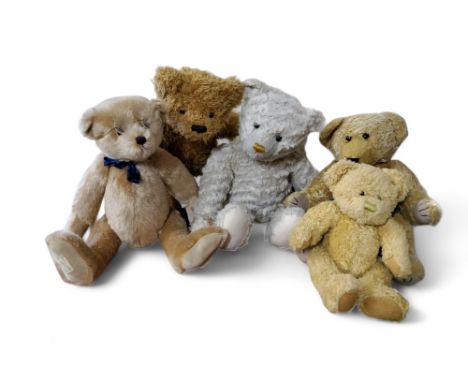 A Dean Rag Book Co Ltd jointed bear, limited edition 75, 41cm high, label to foot;&nbsp; &nbsp;a Charlie Bear, Waldo, limited