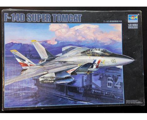 A Boxed Trumpeter 1:32 Scale item #03203 F-14D Super Tomcat.(unchecked for completeness) 