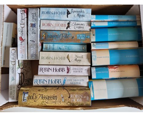 Books - Harry Potter, Rowling (JK), complete 7 novel set (some discolouration to covers);  Hobb (Robbin) Renagades Magic, Sha