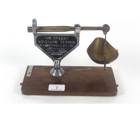 A set of metal and brass moisture testers "The Speedy Moisture Tester" by T Ashworth &amp; Co. Ltd, Vulcan Works Burnley