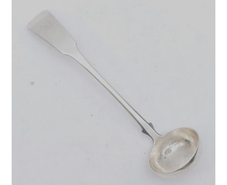A Scottish George IV silver fiddle pattern toddy ladle, Glasgow 1828, 17cm, 43gm 
