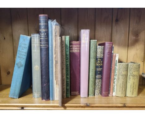 Collection of lace interest and lace making books to include: three copies of the 'Encyclopedia of Needlework' by Therese de 