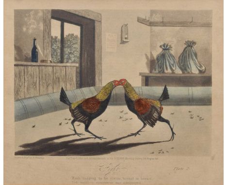 Set of six hand-coloured engravings by N. Fielding, published by R. Ackermann 1853, together with a signed print of Lord Lons