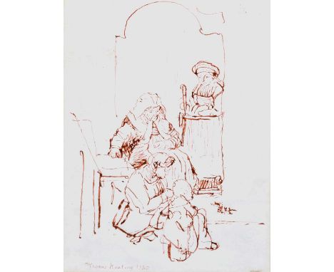Two signed and dated 1980, titled on labels verso, sepia ink drawings.various sizes 17.5cm x 24cm (7in x 9.5in)Qty: 3Footnote