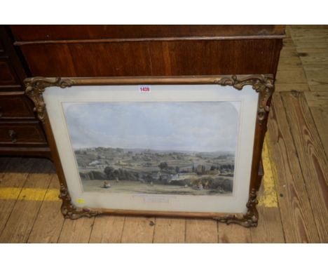 Published by W Spreat, Exeter from Exwick Hall, colour lithograph, 33 x 49cm. 