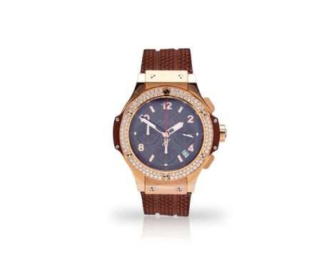 Hublot: a diamond-set wrist watch Big Bang model 341, case marked 750, 2894-2 ETA automatic movement numbered 11393, original