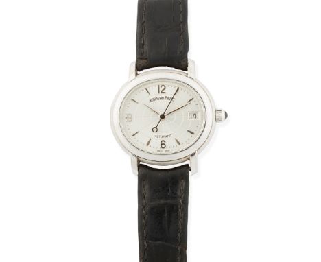 Audemars Piguet: a lady's white gold watch Millenary model 77161BC/O/0001CR/04 from papers, 2001, 18ct white gold case, autom