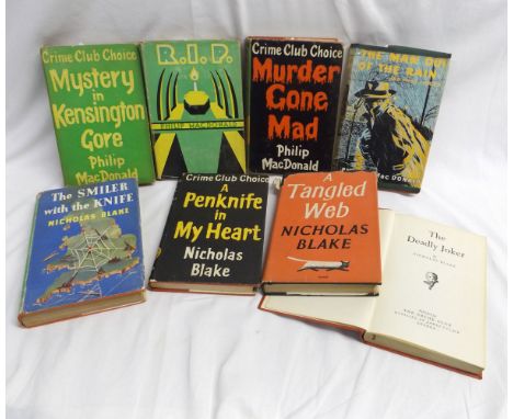 PHILIP MACDONALD: 4 ttls: THE MAN OUT OF THE RAIN AND OTHER STORIES, L, Herbert Jenkins 1957 1st edn, orig cl d/w, R I P, MYS