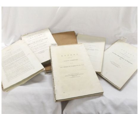 QUANTITY PARLIAMENTARY REPORTS CIRCA 1806-1828 CONCERNING THE TEXTILES AND CLOTHING INDUSTRY ETC INCLUDING REPORT FROM THE CO