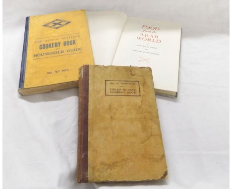 MRS M HARDAKER: THE UP TO DATE COOKERY BOOK, Bombay, Thacker & Co Ltd, circa 1930, orig cl bkd bds v worn and soiled + M K KH