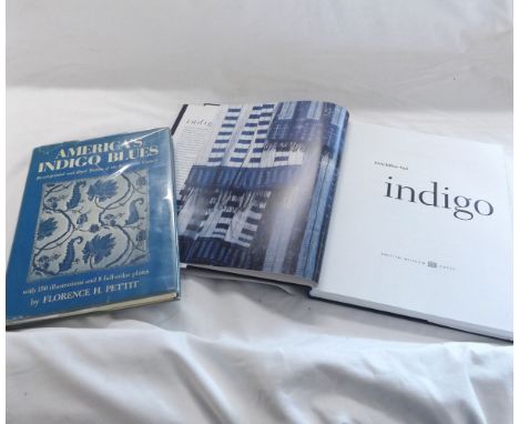 F H PETTIT: AMERICA'S INDIGO BLUES RESIST PRINTED AND DYED TEXTILES OF THE 18TH CENTURY, NY, circa 1974, orig cl d/w + J BALF