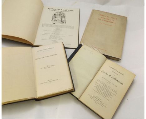 ARTHUR GEORGE HILL: ARCHITECTURAL AND HISTORICAL NOTICES OF THE CHURCHES OF CAMBRIDGESHIRE, L, 1880, 1st edn, old cl gt worn 