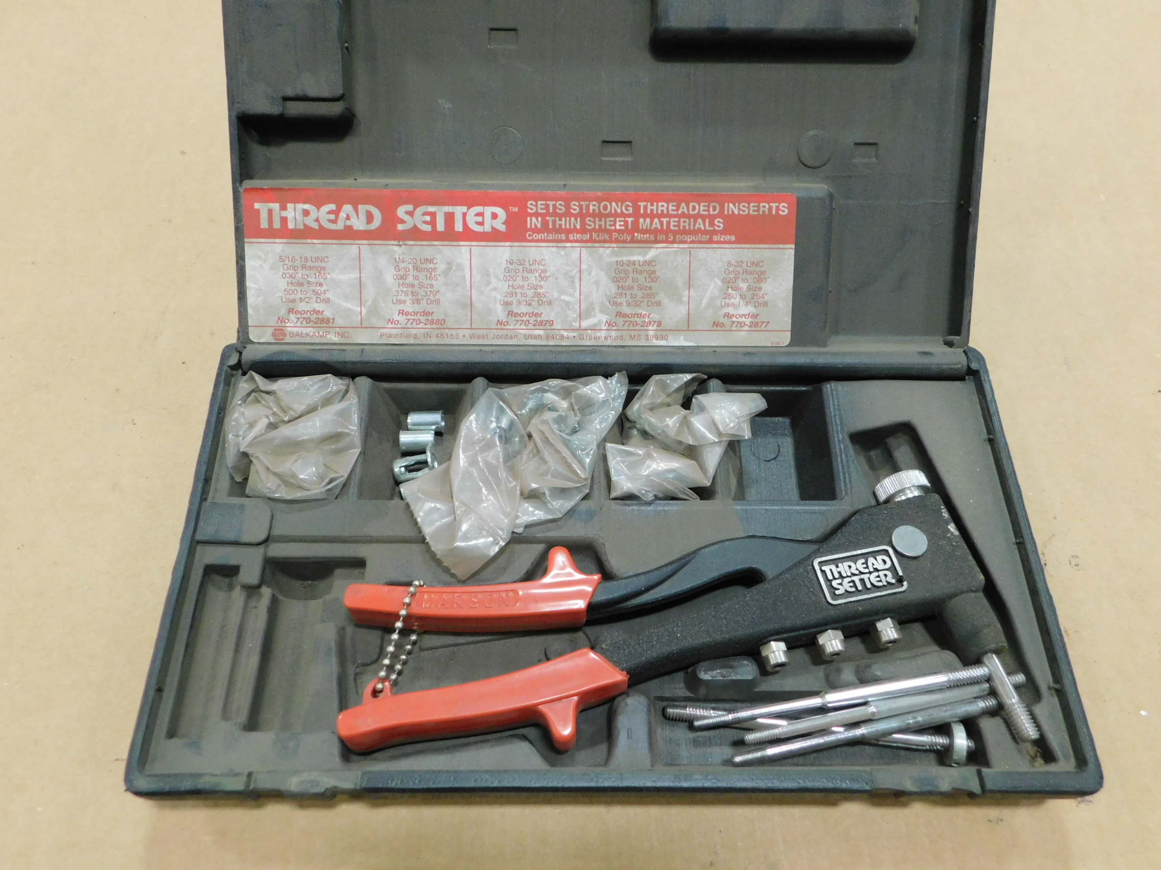 Balkamp Thread Setter Kit, 7702875