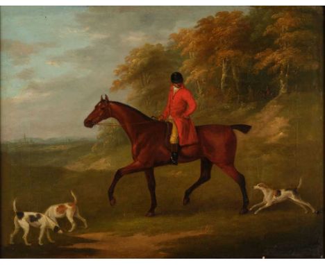 John Nost Sartorius (1759-1828)"Hounds at Fault"Signed and indistinctly inscribed verso, oil on canvas, together with a compa