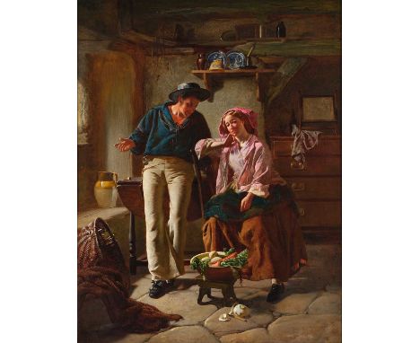 William Henry Midwood (1833-1888)Tales of the SeaSigned and dated 1865, oil on canvas, 90cm by 69.5cmLined, with a secondary 