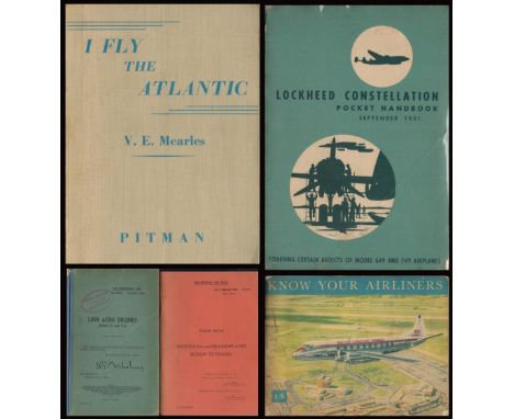Aircraft Handbook and Air Publications Collection of 5 Books Includes Lockheed Constellation Pocket Handbook 1951, Air Public