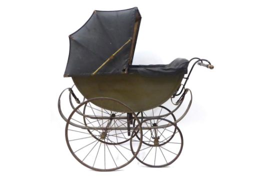 sage green pram