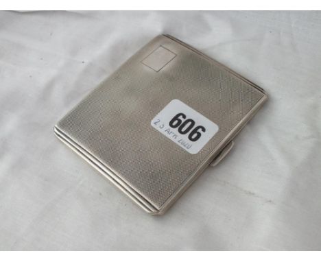 Cigarette case with engine turn decoration – B’ham 1942, 132g  