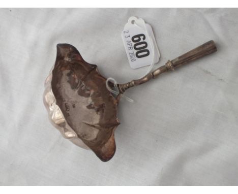 George III toddy ladle bowl of shaped outline – London 1763 by W.C  