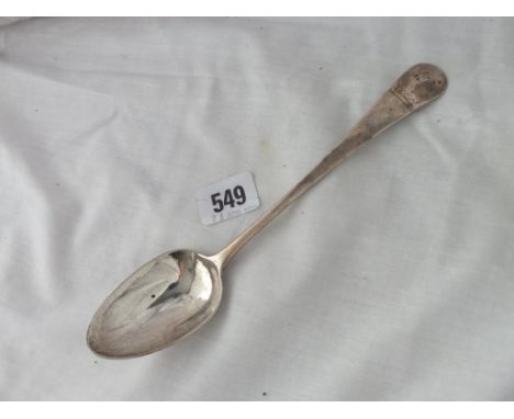 George III Exeter table spoon with crest 1792 R Ferris   