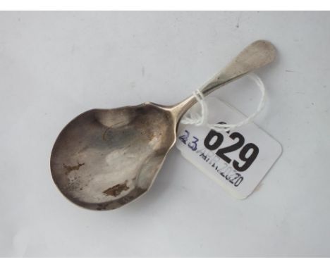 Plain Victorian caddy spoon – London 1885