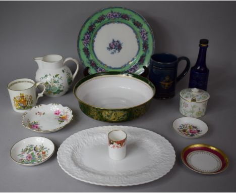 A Collection of Various Ceramics to include Royal Crown Derby Imari Miniature Vase, Royal Worcester Pin Dishes, Winton Vaness