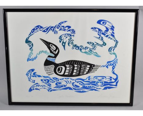 A Framed Limited Edition Print of a Bird, "Joon's Necklace", Signed Jugg, 54cm wide 