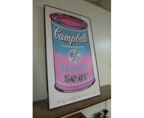 An Andy Warhol Campbell's Tomato Soup print 