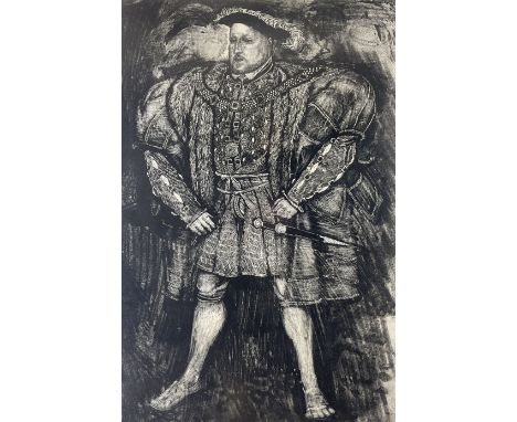 Kenneth Blues Wilson (Scottish 1946-): Henry VIII, print 83cm x 55cmCondition Report:The picture is framed behind non-reflect