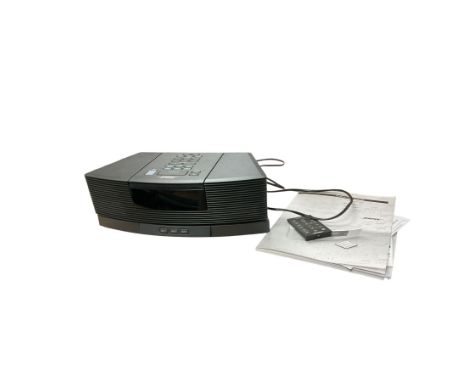 Bose Wave Music System III, radio, CD player, with remote control, associated cables and instruction manual