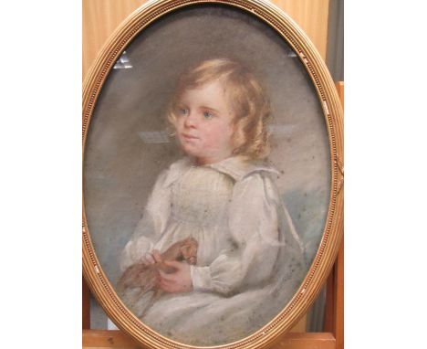 Alfred Hitchens, RA, Portrait of a boy, pastel, signed and dated lower right  