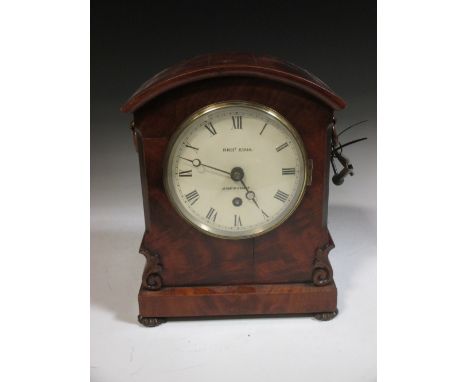 A 19th century mahogany mantle clock 'Rich Sims', Amersham  