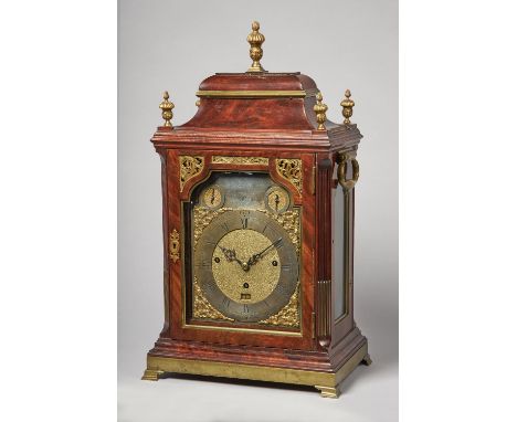 A GEORGE III GILT-BRASS-MOUNTED MAHOGANY QUARTER-CHIMING MUSICAL TABLE CLOCK By Eardley Norton, London, No. 795, Circa 1770Th