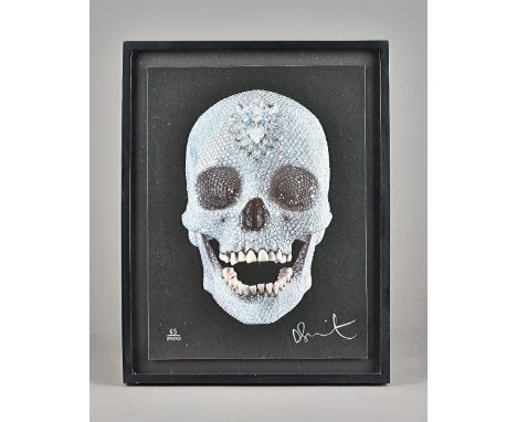 Damien Hirst (British b.1965) For the love of God, silkscreen print with glaze and diamond dust, limited edition 45/1000, sig