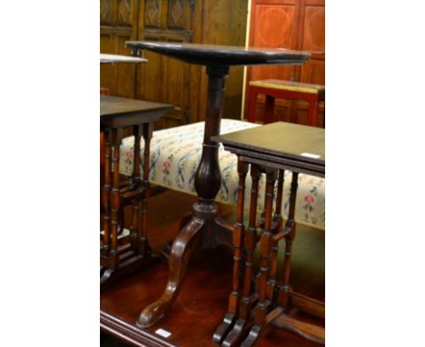 An 18th century oak tripod table, circa 1770