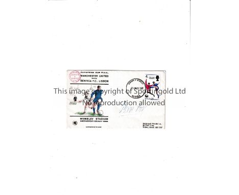 GEORGE BEST / AUTOGRAPH First Day Cover for the 1968 European Cup Final, Manchester United v Benfica, date stamped 29/5/1968,