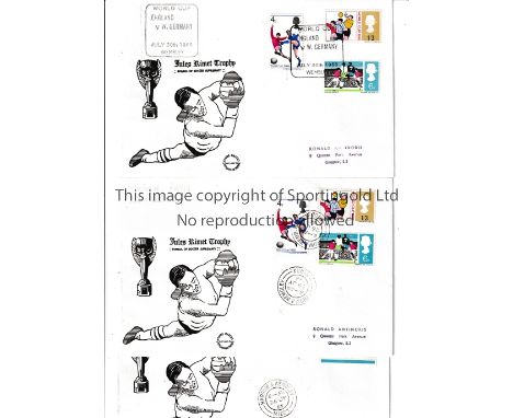 1966 WORLD CUP Ten First Day Covers for all Group matches at Wembley and White City plus the Quarter-Final and Semi-Final, 3/