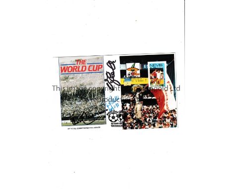 GERMANY AUTOGRAPHS / WORLD CUP Commemorative First Day Cover for the 1986 Mexico Tournament issued 16/5/1986 and signed by th