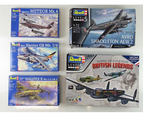 A group of REVELL 1:72 scale unbuilt military aircraft kits - VG/E in G boxes (5)