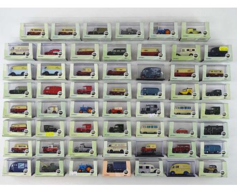 A large quantity of OO scale vans etc. by OXFORD DIECAST - VG/E in G/VG boxes (55)