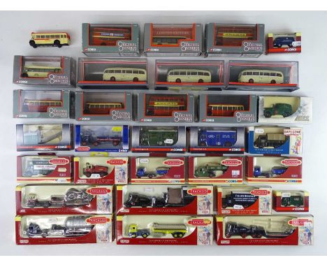 A group of OO scale lorries, buses etc., from the CORGI Trackside and OOC ranges - VG/E in G/VG boxes (one unboxed) (31)