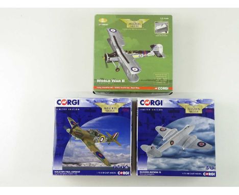 A group of CORGI Aviation Archive 1:72 scale military aircraft - VG in G/VG boxes (3)