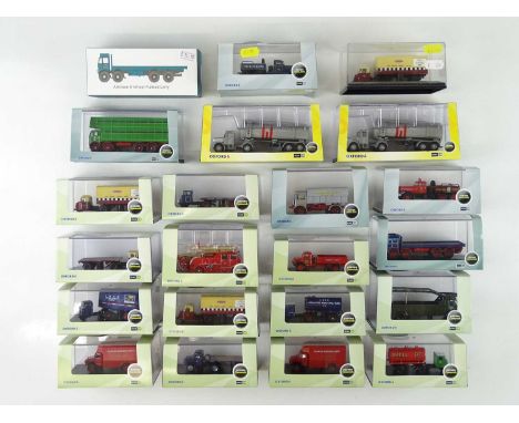 A group of OO scale lorries etc., mostly by OXFORD DIECAST - VG/E in G/VG boxes (22)