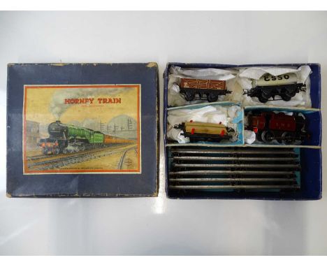 A HORNBY O gauge clockwork LMS goods train set - G in F/G box