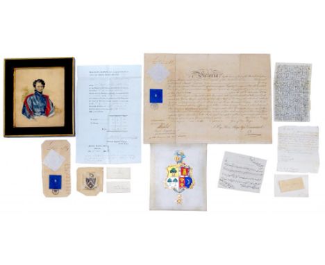 QUEEN VICTORIA.  [MILITARY COMMISSION] WARRANT UNDER THE ROYAL SIGN MANUAL APPOINTING  JOSEPH TOWGOOD (1810-1858) OF THE 35TH